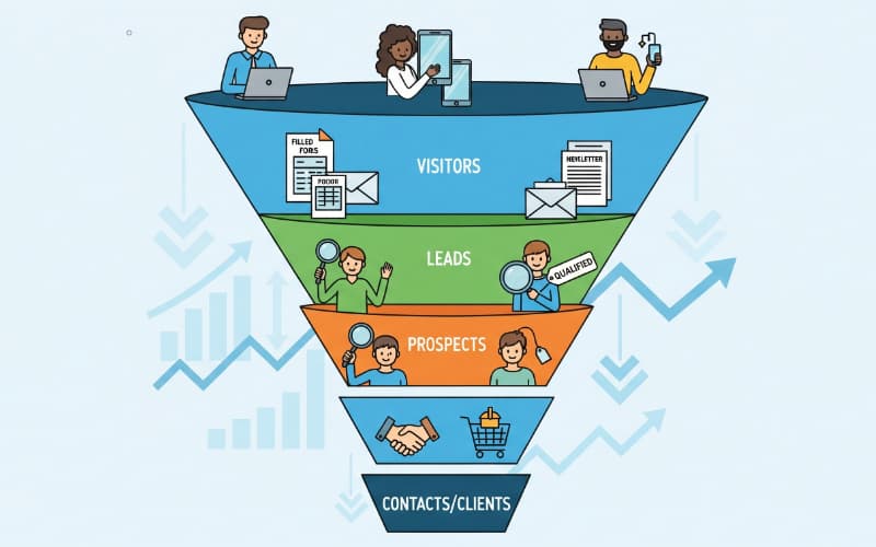 Leads, Visitantes, Prospects e Contatos: O Que Cada Um Significa?